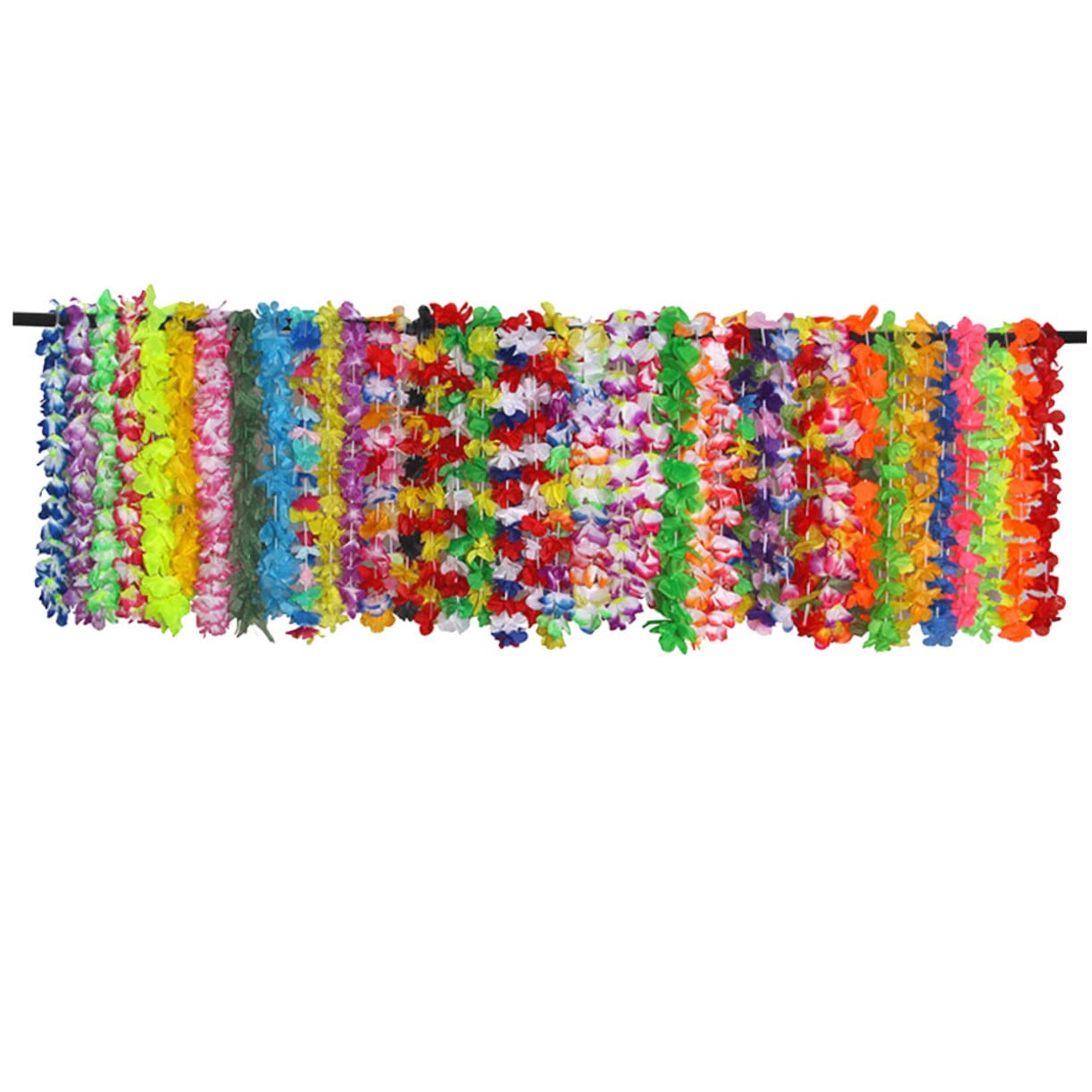 Collar De Guirnalda De Flores 42 Piezas Collar Hawaiano Hawaiana Guirnalda Hawaiana Guirnalda Luau Collar De Flores Constituir Guirnalda De Flores
