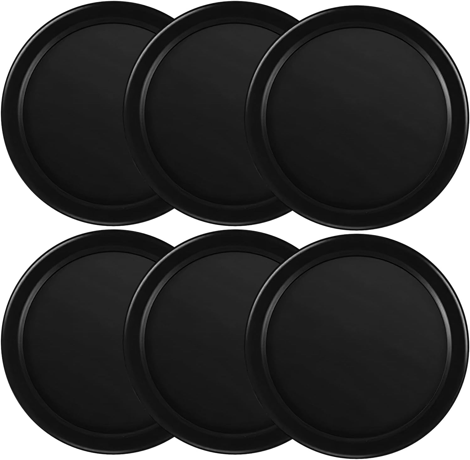 Coopay 3 1/4 Inches Air Hockey Pucks 6 Pack Full Size Heavy Replacement Pucks for Game Tables Equipment Accessories