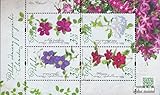 Prophila Collection Pologne Block287 (complexe sortie) estampillé 2019 variété de clématites (timbres pour collectionneurs) Plantes/champignons