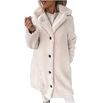 Amazon.com: Winter Coats for Women 2024 Long Sleeve Button
