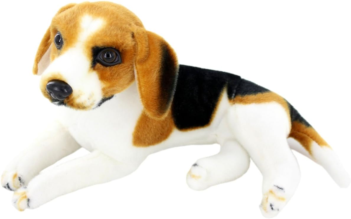 Jesonn Realistic Stuffed Animals Dog Plush Toys Beagle,12" or 30CM,1PC