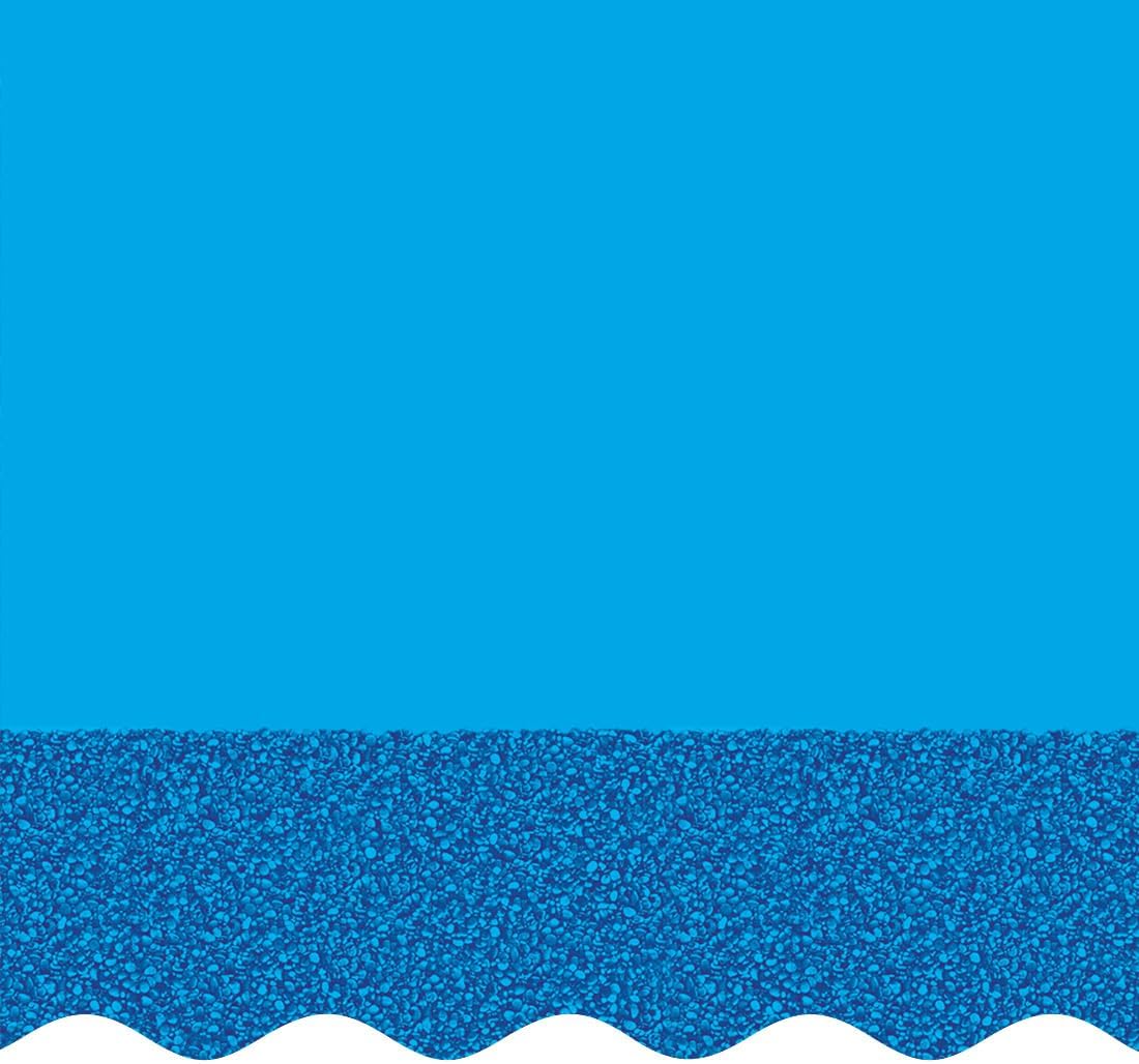 Smartline 27 ft Round Waves of Poseidon Pool Liner | Overlap Style | 54 Inch Wall Height | 25 Gauge Virgin Vinyl | Designed for Steel Sided Above Ground Swimming Pools