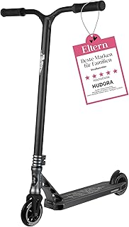 HUDORA Stunt Scooter 360 Pro - High Quality Freestyle Stunt Scooter with Reinforced Oversized Handlebar - Sporty Scooter with Extreme Stiffness & 360 Degree Steering - Kick Scooter for up to 100 kg