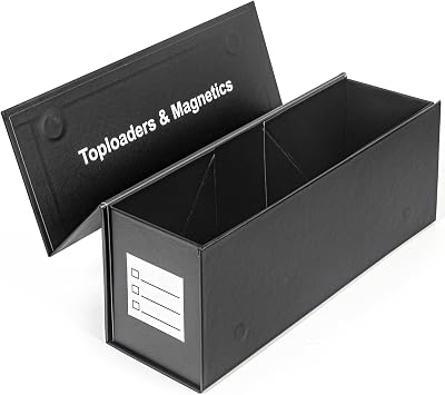 Top loaders Storage Box for Trading Cards, Vertical Magnetic Closure Sports Card Storage Box, Fit Loose Cards, Top loaders, Magnetic Card Holders