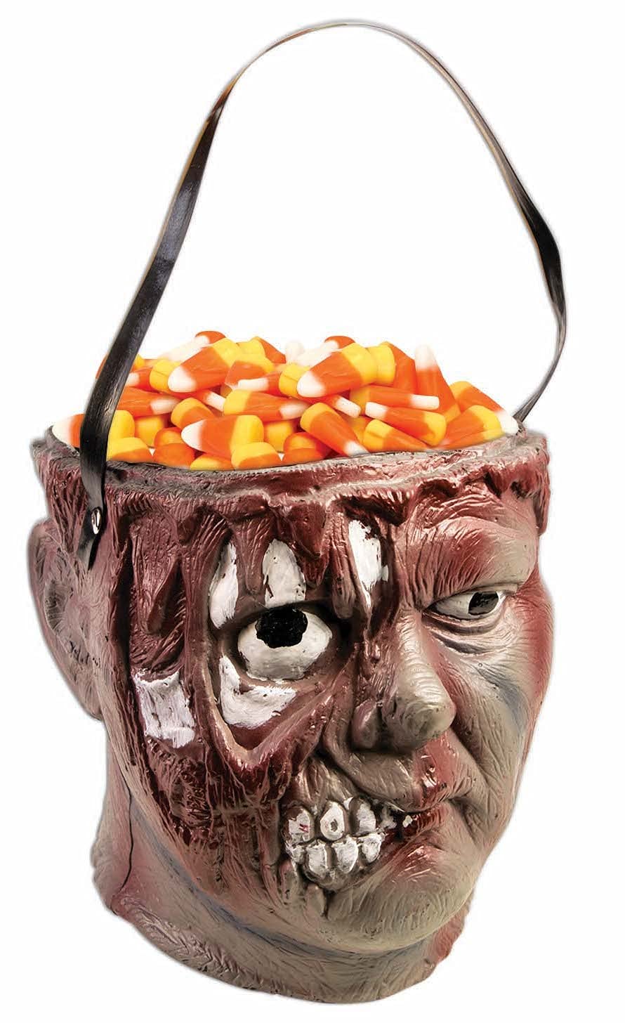 Bol à bonbons zombie multicolore Forum Novelties pour déco Halloween réussie