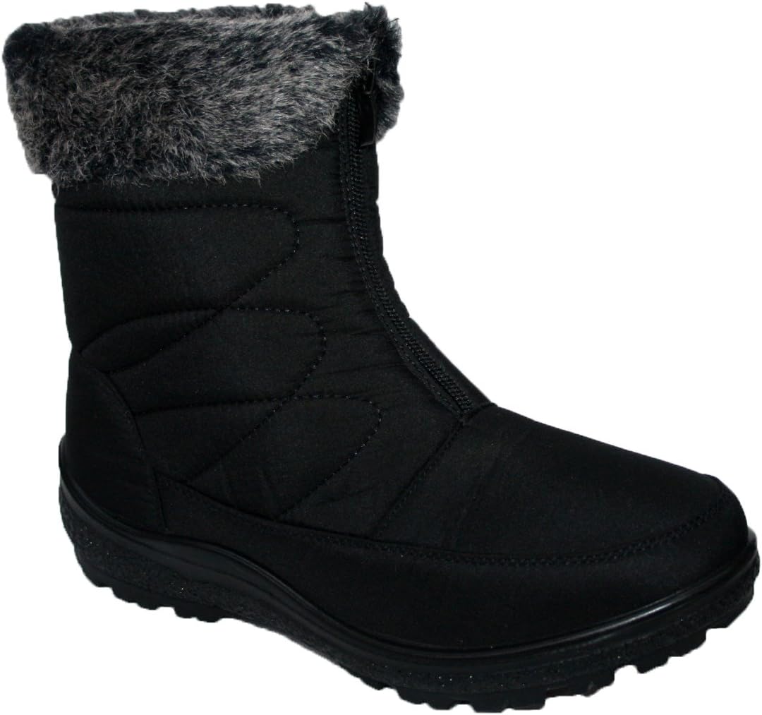 Women Snow Boots Ladies Warm Snug Fashion Comfort Snow Ankle Boots