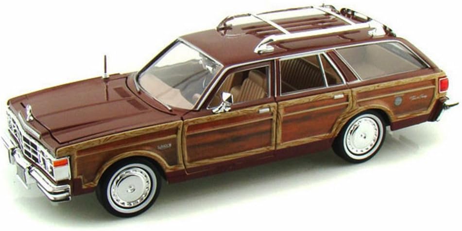 1979 Chrysler LeBaron Town Country Wagon Red With Woodie Siding - Showcasts 73331 - 1 24 Scale Diecast Model Car