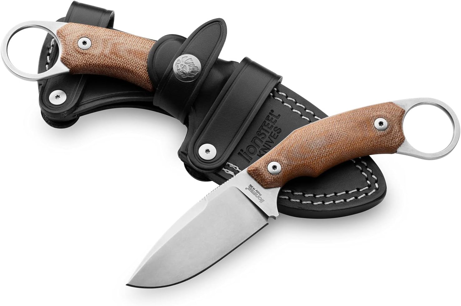LionSTEEL H2 Karambit Style Fixed Blade EDC Hunting Hiking and Outdoor Knife