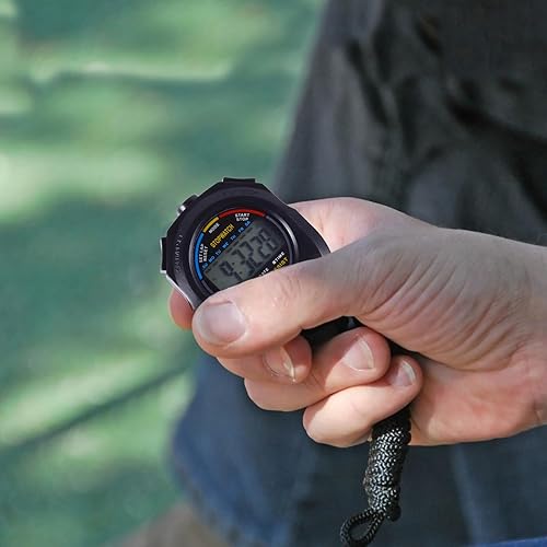 Miniatura 4 de Cronómetro digital multifuncional temporizador temporizador para árbitros y atletas para correr natación fitness