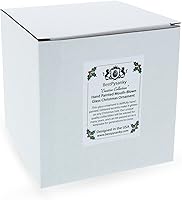 Vista 4 de Papá Noel grande con árbol de Navidad con lazo rojo bola de cristal adorno de Navidad 7 pulgadas