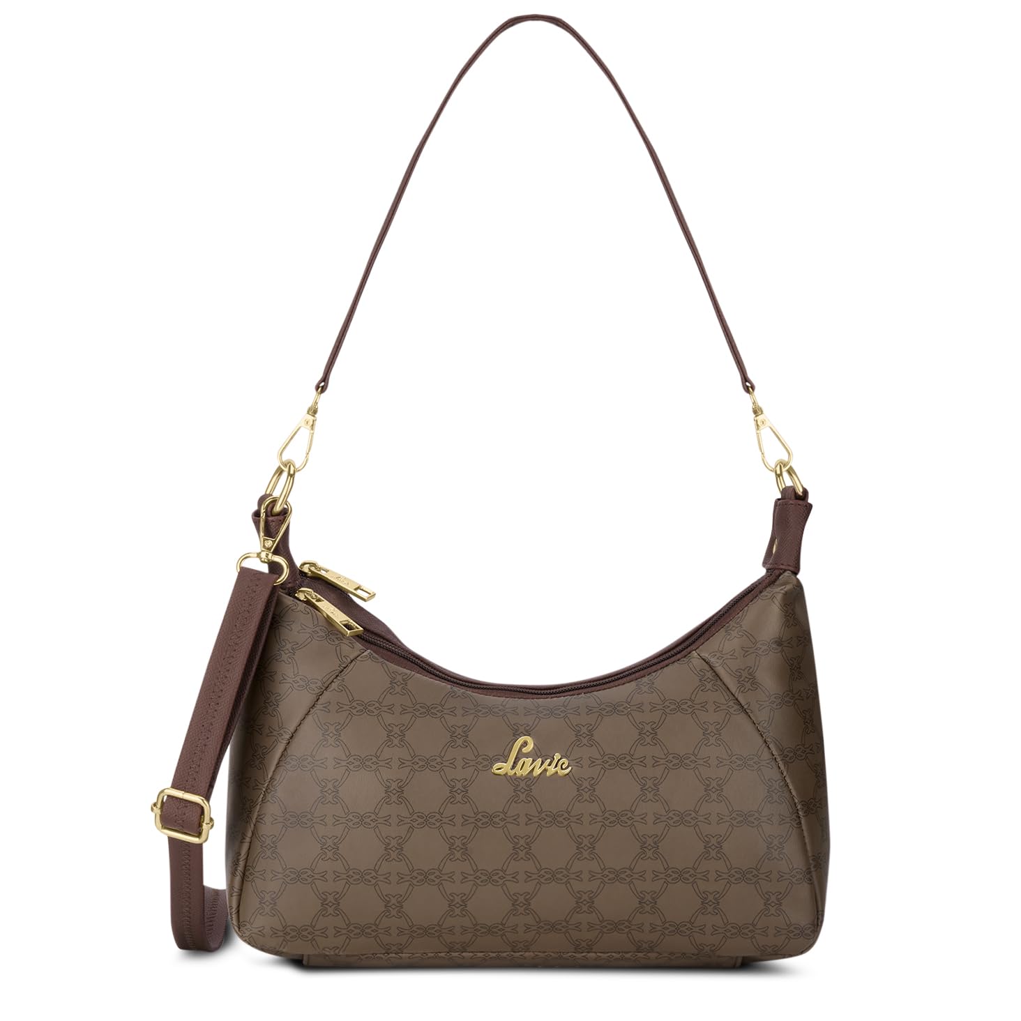 Women's Monogram Leona 2-Compartment Hobo Bag | Hobo Handbag for Work | Ladies Purse | Stylish Shoulder Bag | Gift For Women-image-21