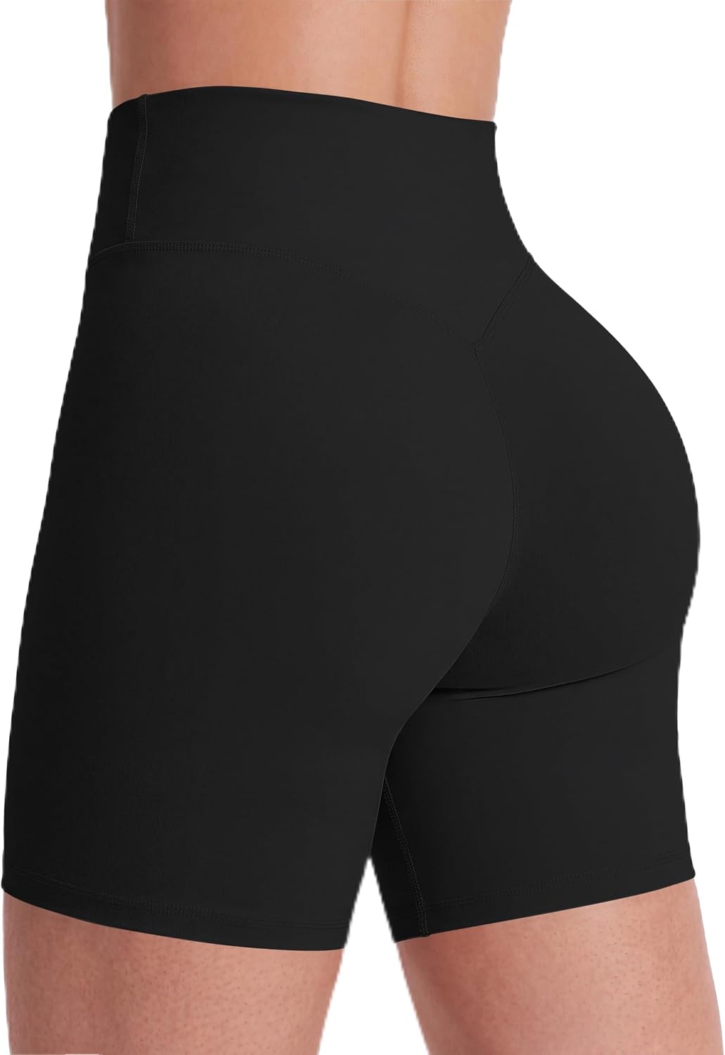 Sunzel Women's No Front Seam High Waist Biker Shorts with Tummy Control | 4 Or 6-Inch Inseam, High Waisted, Tummy Control, No Front Seam, Butt Lifting, Hidden Butt Scrunch, Recycled Fabric