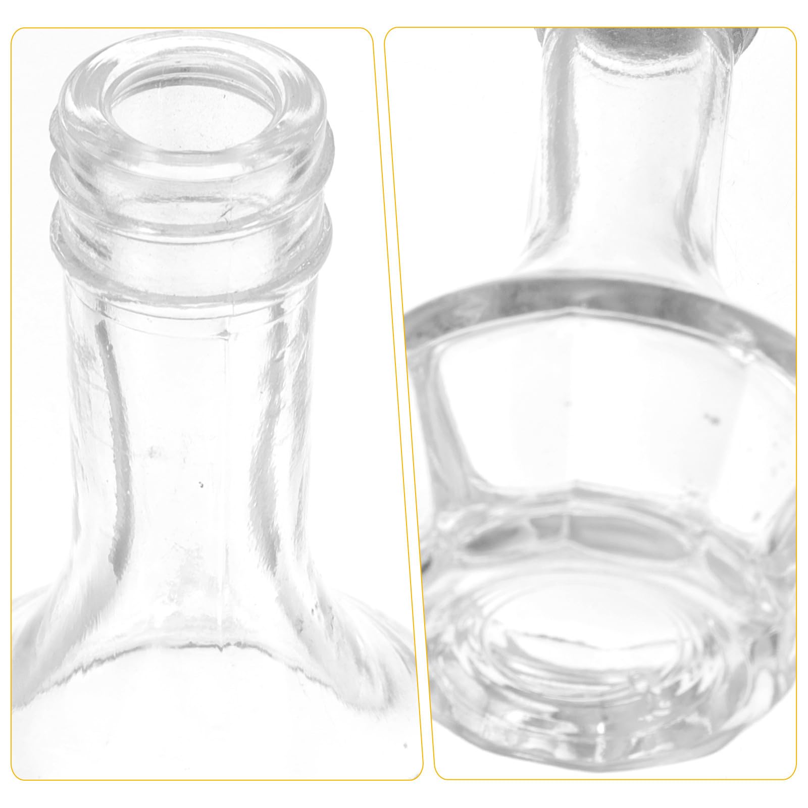 Dispenser per Bitter in Vetro da 30 Ml Tappo Ermetico, Bottiglia Decorativa Amaro D'annata per Bar, Cocktail e Uso Domestico