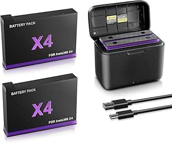 Amazon | 【新アップグレード版】Insta360 X4 バッテリーセット