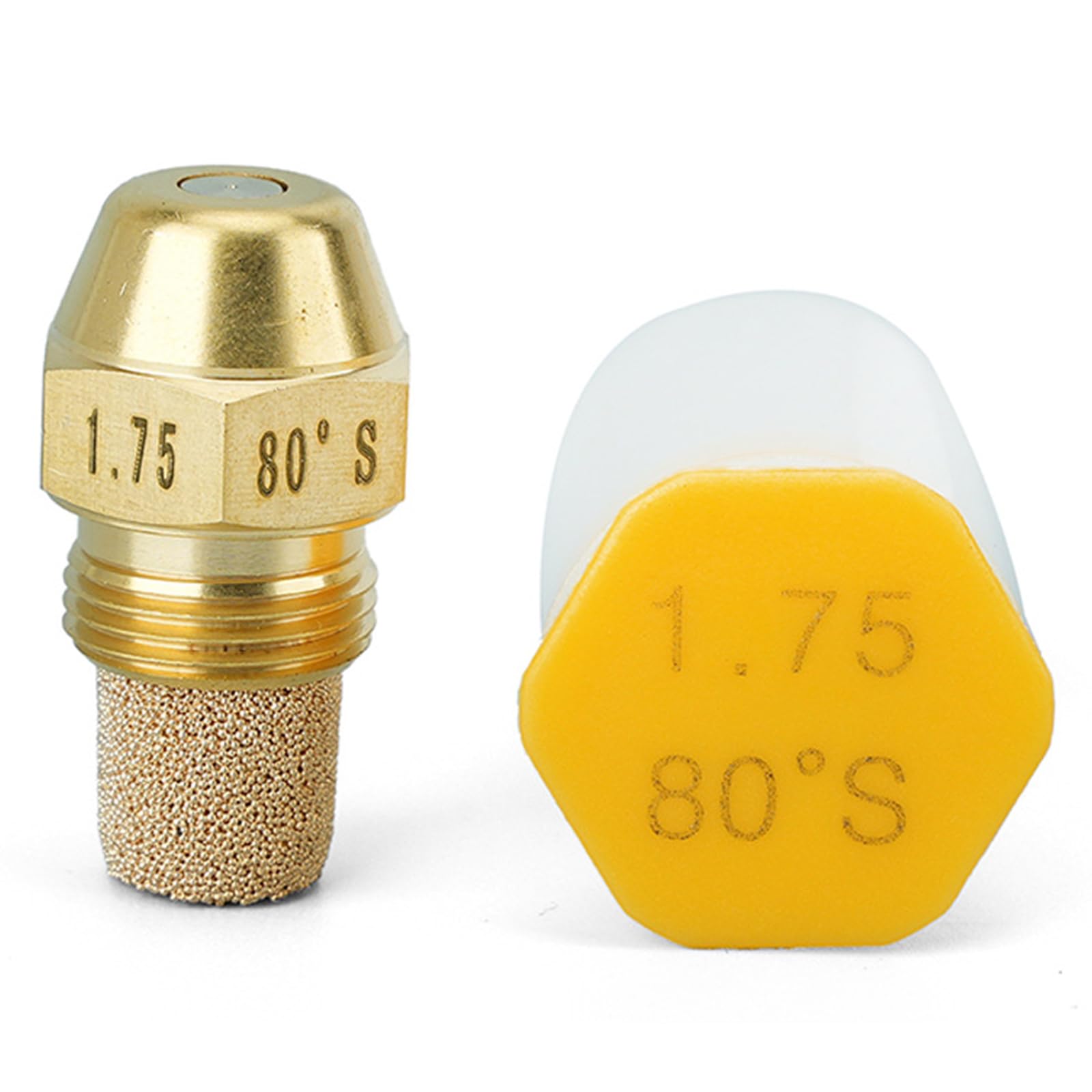 Efficiency 80 Degree Metal Nozzle for Industrial Furnaces with 14 GPH Bronze Coal Stove Nozzle Coal Combustion
