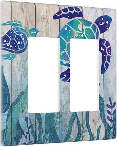 Miniatura 96 de Cubierta de Interruptor de Luz de 1 Gang con Escena de Flores de Grecia Mediterránea, Dispositivo Individual Basculante/GFCI, Placa Decorativa