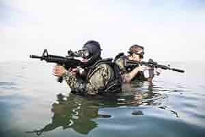 Amazon.com: Posterazzi PSTZAB101359M Navy Seal frogmen with