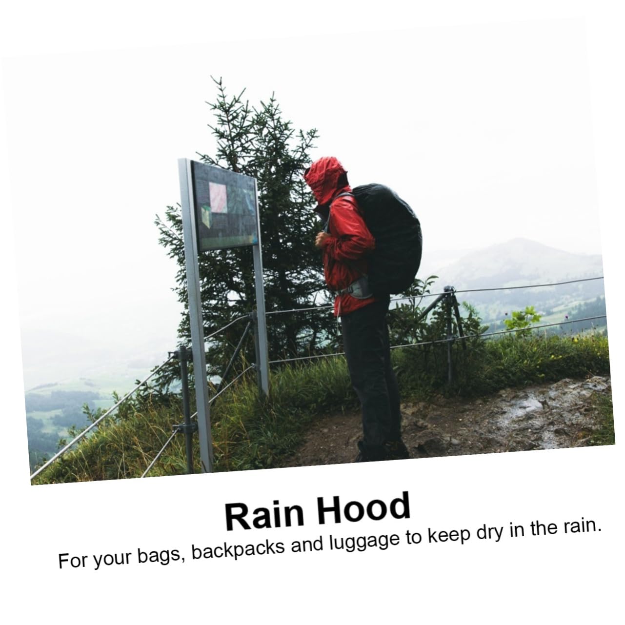 ifundom Multifunctional Sports Backpack Rain Cover Lightweight Outdoor Dust Protector for Hiking Climbing and Camping Fits Backpacks Compact Design