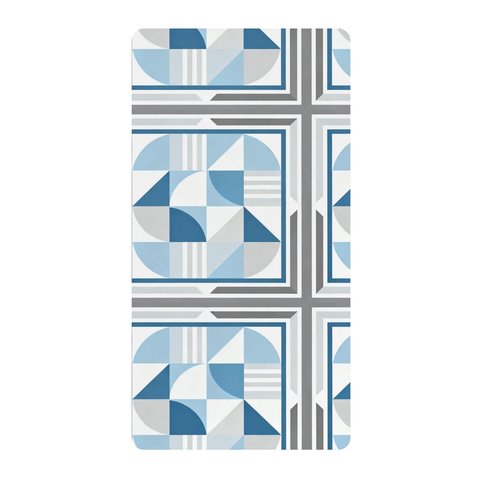 Drap de berceau coton doux unisexe lit enfant motif bleu