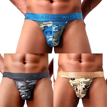 Mens Jockstrap Thong Underwear Sexy Cotton Athletic Supporter Briefs