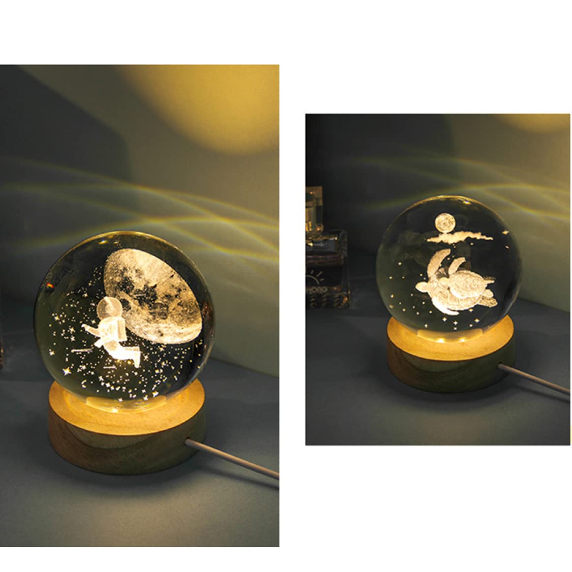 Amazon.co.jp: 地球儀 雑貨 おしゃれインテリア ガラス 置物 3D宇宙