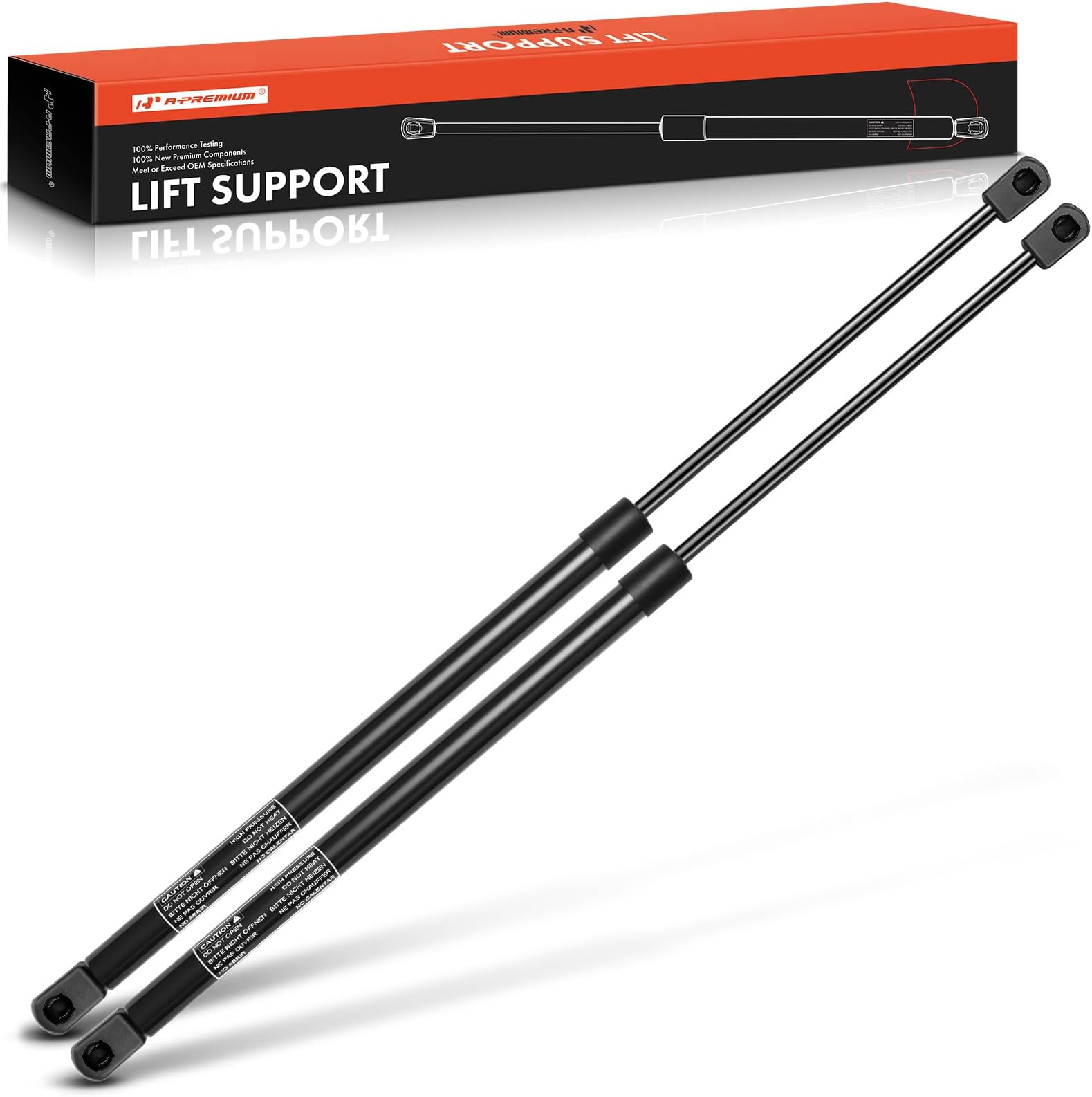 A-Premium Tailgate Rear Hatch Lift Supports Shock Struts Compatible with Select Porsche Models - 924 1977-1988, 968 1992-1995, 944 1983-1986 1988-1991, Coupe - Replace# 477827349D(2PC Set)