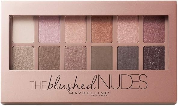 Maybelline Eyeshadow Palette, Nude Palette, Brushed 01, Pink