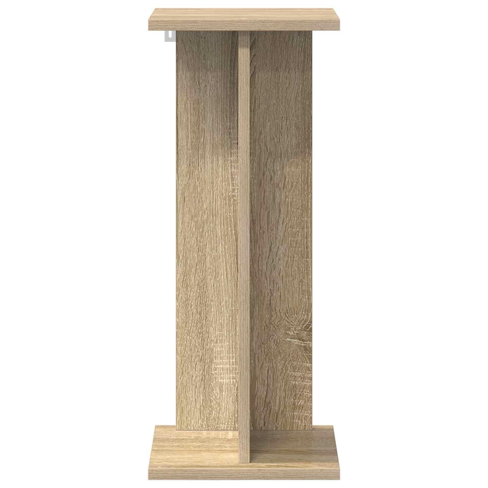 Supporto per piante, 2 pezzi, rovere Sonoma, 25 x 25,5 x 60,5 cm | legno, più livelli, design moderno, per soggiorno