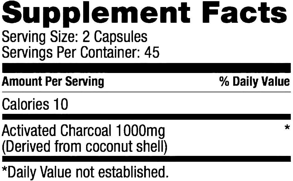 Bulletproof Activated Charcoal, 100 Coconut, Heartburn and Gas Relief