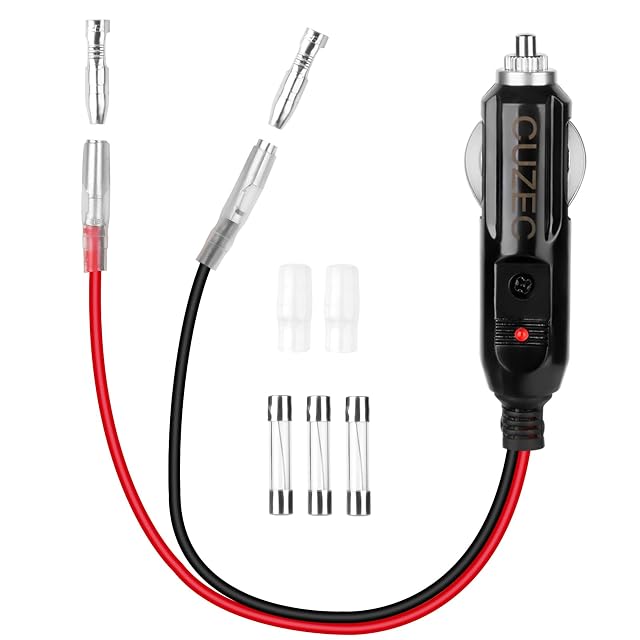 CUZEC 12V Cigarette Lighter Power Adapter