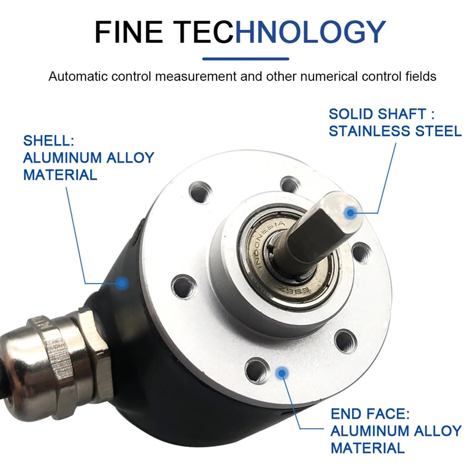38mm Incremental Rotary Encoder 6mm D Shaft Optical Switch