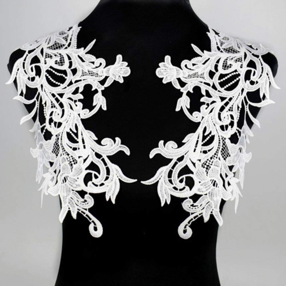 3yd Bonbons Noir Brode De Dentelle Garniture Coupe Artisanat