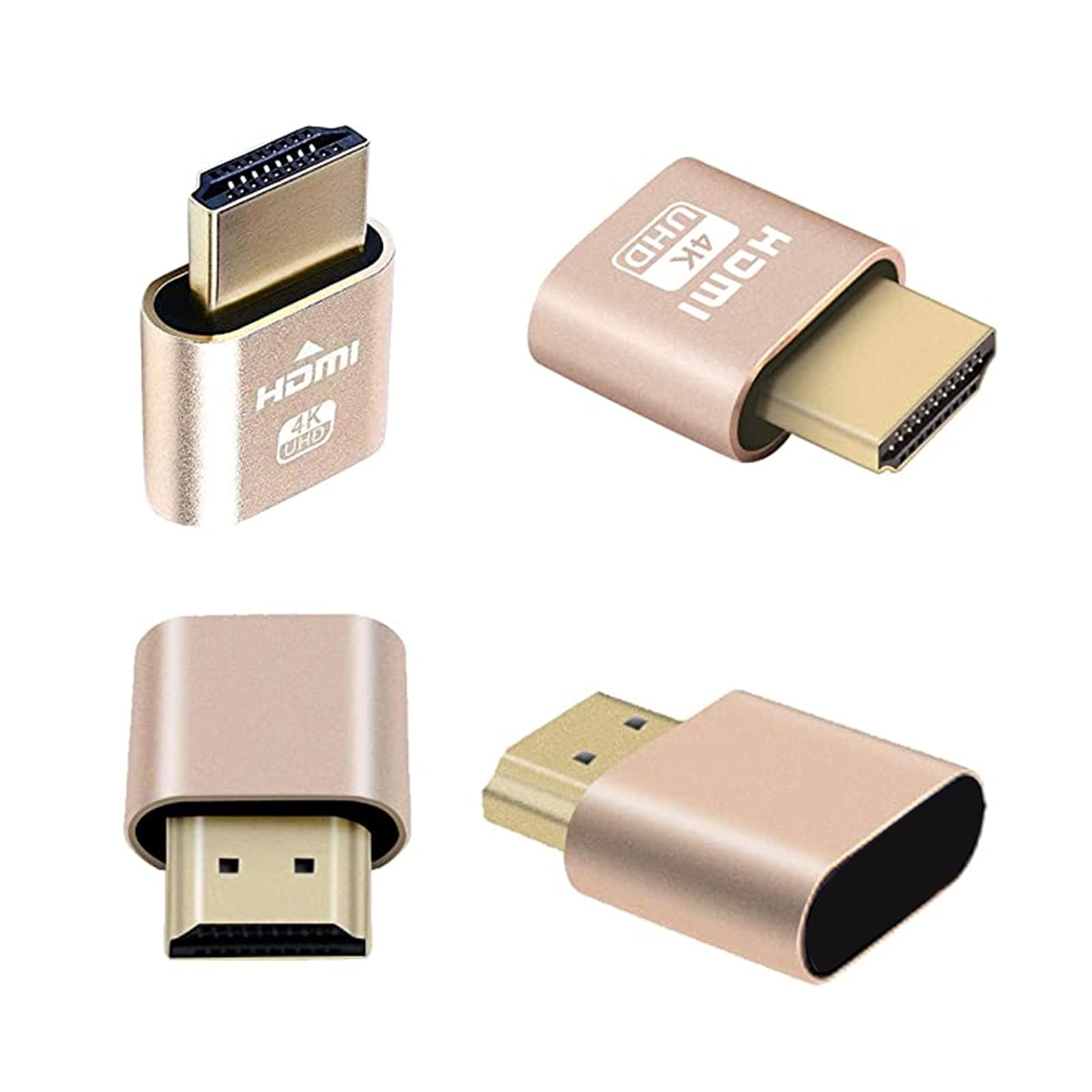 HDMI Dummy Plug 4K Émulateur d'affichage 3840x2160 @ 60Hz EDID Sans Tête (3pcs)