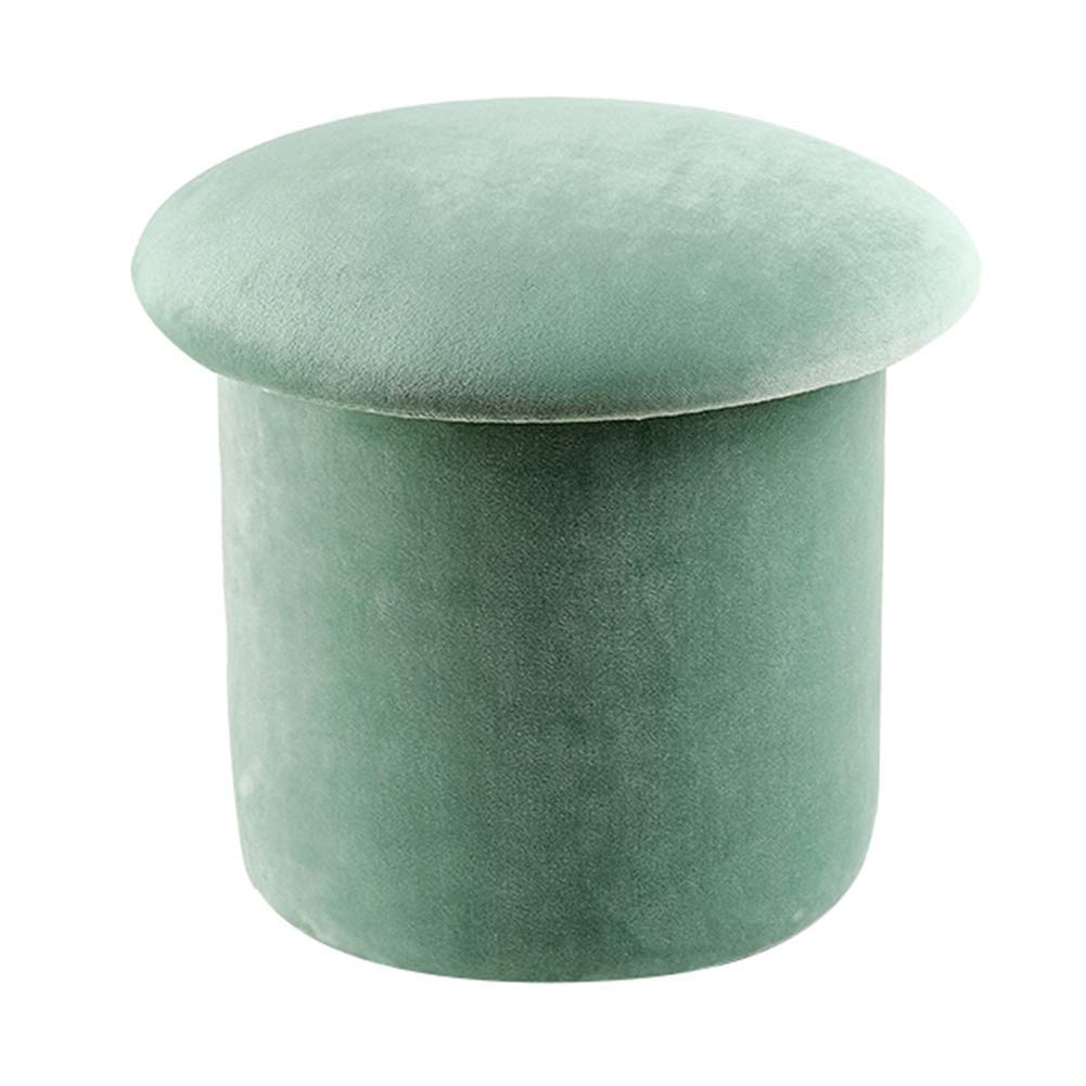 Rangement ottoman et repose-pieds vert de 36x36cm pour salon
