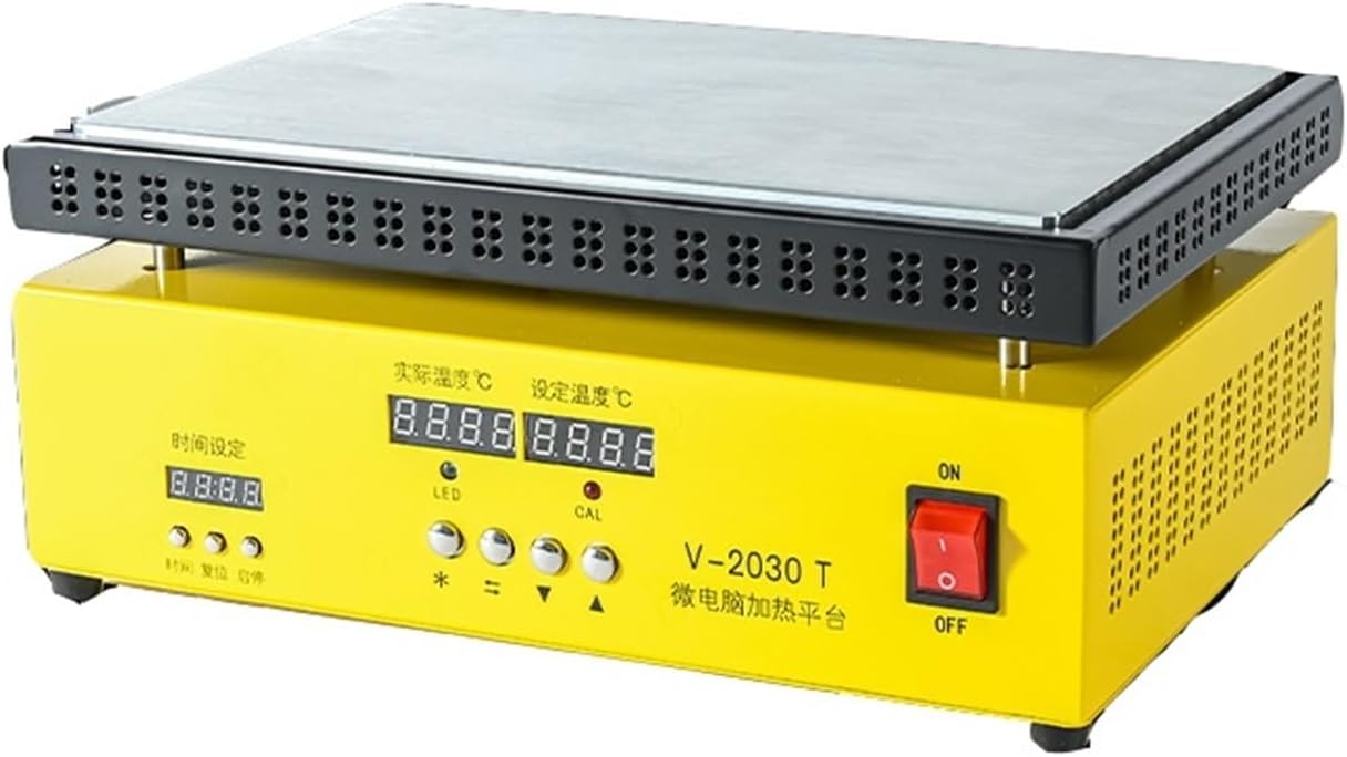 SURRYN V-2030T Mobile Phone Screen Repair Tool, Heating Plate Station Liquid Crystal Separator Electronic Heating Plate Preheating Station, 220, Yellow, 1005005841375411