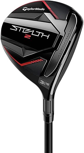 TaylorMade Stealth 2 Fairway Wood, Left Hand, Men's, Carbon