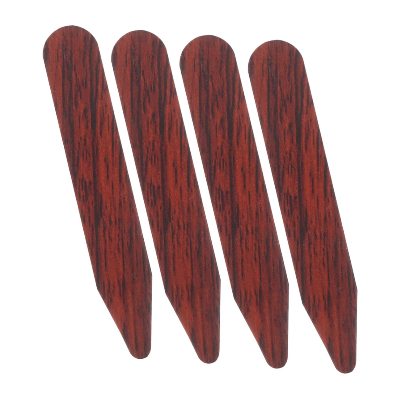 LIFKOME Dress Shirt Collar Tabs Small Collar Supports Mens Suit Accessories Wooden Insert Patch