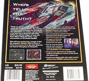 Paperback Origins Official Guide to Wing Commander IV Book