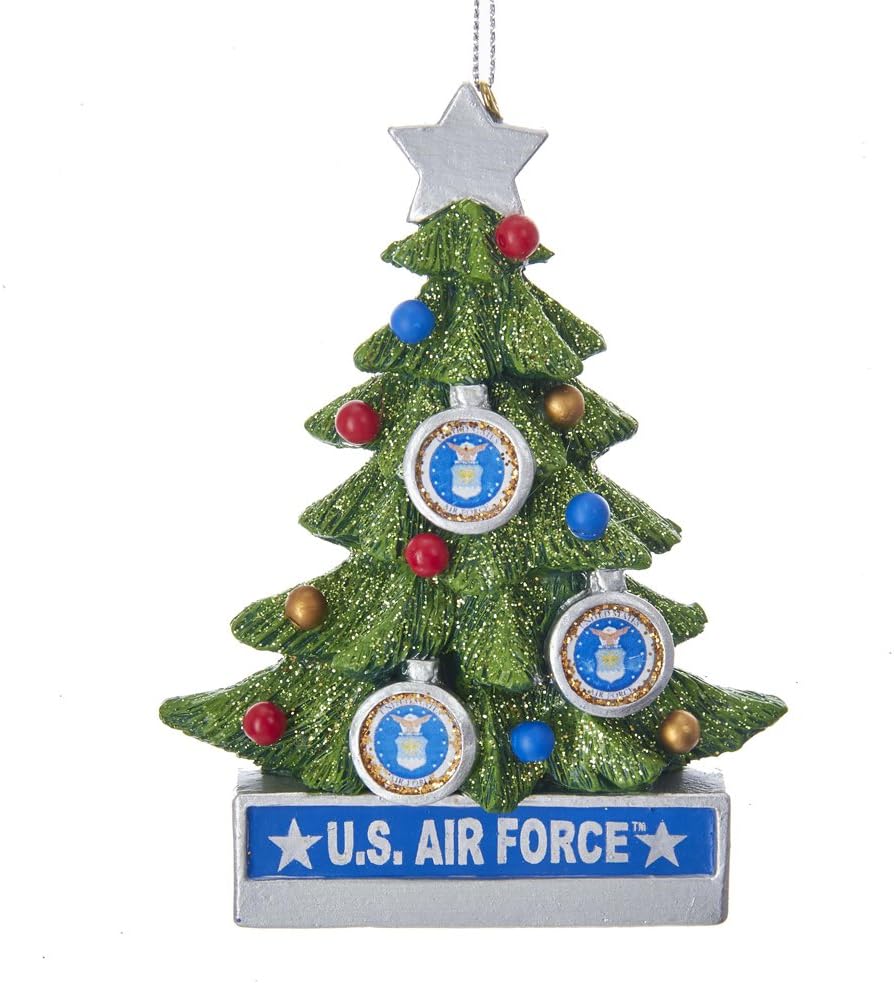 Kurt S. Adler Kurt Adler 4.5-Inch Resin Air Force Christmas Tree Ornament