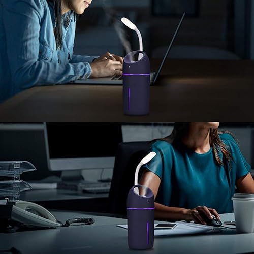 Miniatura 3 de Humidificadores portátiles de niebla fría pequeña, 9.5 fl oz, humidificador USB de escritorio para plantas, oficina, automóvil, habitación de bebé