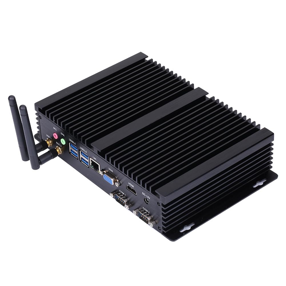 Fanless Industrial PC, Mini Computer, I3 8140U 8145U, Windows 11 / Linux Ubuntu, IM03, AC WiFi, BT, VGA, HDMI, LAN, 2 x COM RS232, 3 x USB2.0, 4 x USB3.0, 32G RAM, 256G SSD