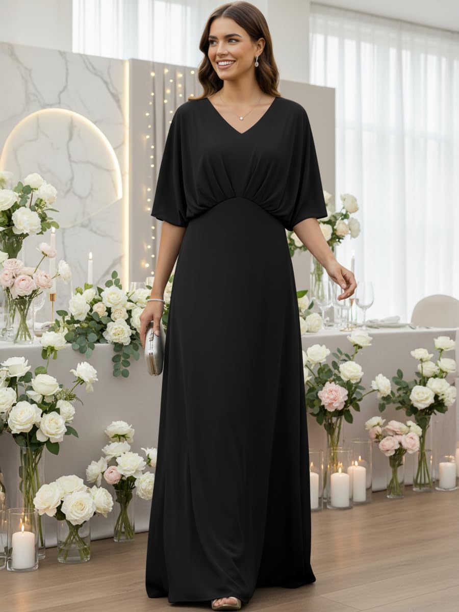 KOH KOH Womens Long Flowy Empire Waist Wedding Guest Bridesmaid Maxi Dress