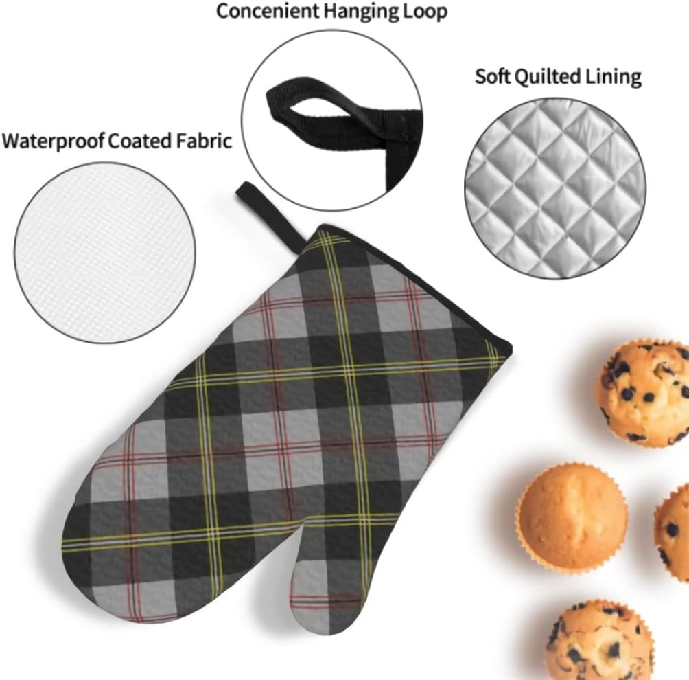 Oven Mitts and Pot Holders BBQ Cooking Baking Grilling Set of 4