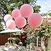 18 inch Pastel Balloons for Parties 10 pcs Macaron Latex Balloons for Birthday Wedding Engagement Anniversary Christmas Festival Picnic or any Friends & Family Party Decorations-pastel pink