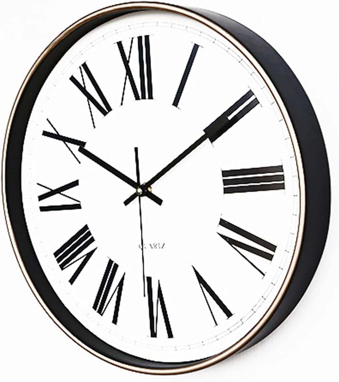 XJBTBA Horloge Murale intérieure extérieure, 12 Pouces, étanche à la poussière, sans tic-tac, Horloge à Quartz à Piles pour Cuisine/Salle de Bain/Douche/Piscine/terrasse/extérieur