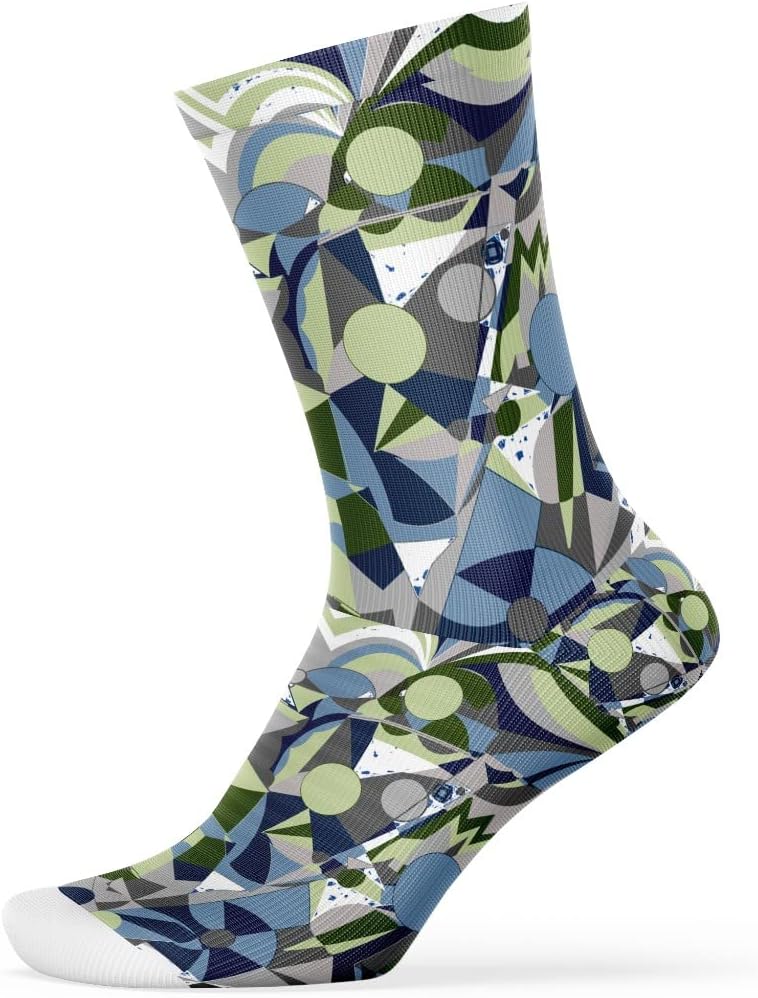 Novelty Colorful Socks for Women Men Combed Cotton 360 Degree Print Crew Socks