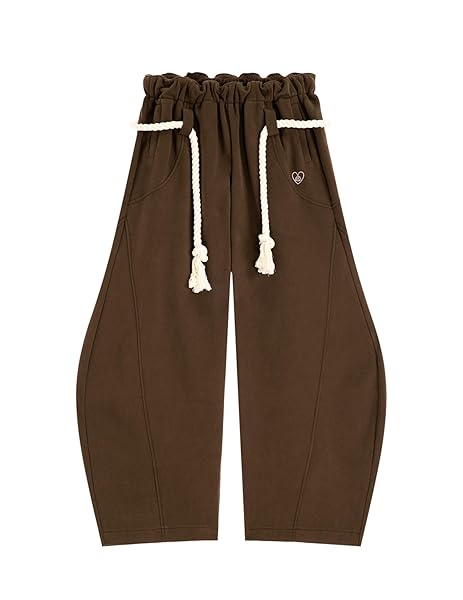 Aelfric Eden Super Baggy Barrel Sweatpants Wide Leg Pants for Women Men Casual Elastic Waist Unisex Lantern Trouser Pants