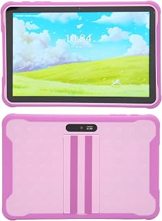 10 Inch Learning Tablet for Kids, Android10 Storage Toddler Tablet, 2GB RAM 32GB ROM, 8MP Rear Camera, 10 Inch 800x1280 IPS Computer Tablets for Childrens Day, Pink (UK Plug)