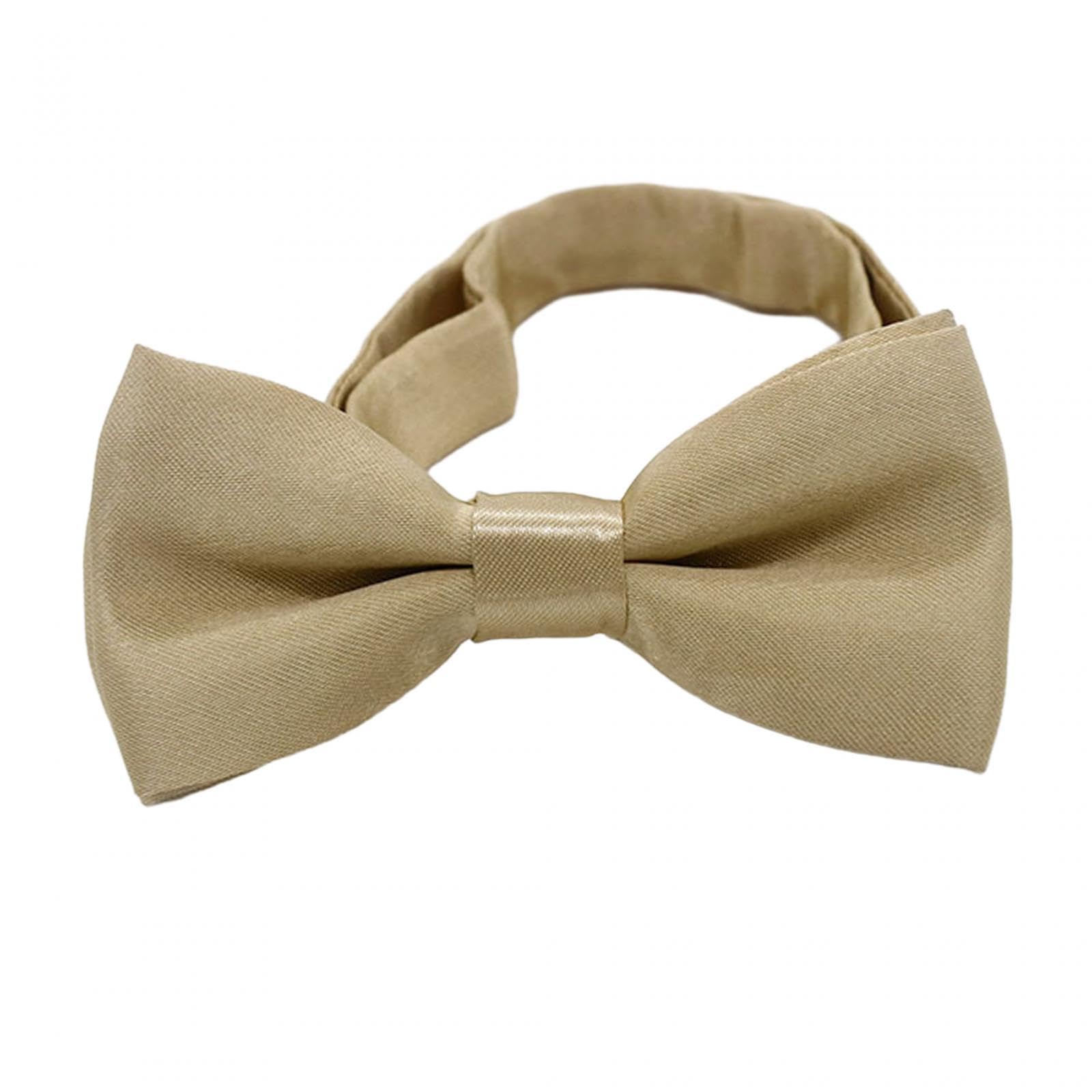 ILSMYSUTRA Kids Bow Tie Versatile Soft Tux Bowties for Birthdays Stage Performance Prom Khaki|Ties - Image 2 thumbnail