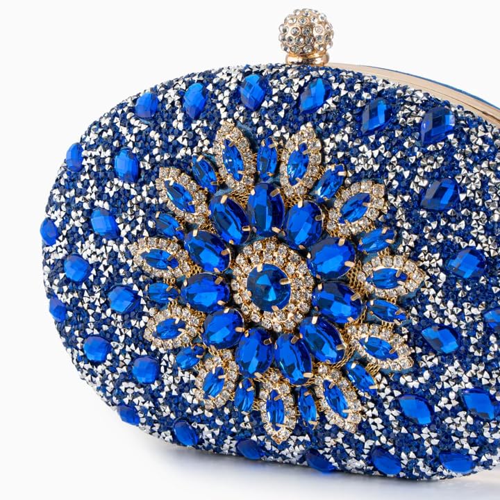 Image of Verano Hill Colette Diamond Clutch Bag for Women - Elegant Vegan Leather Evening Purse for Weddings, Parties & Proms
